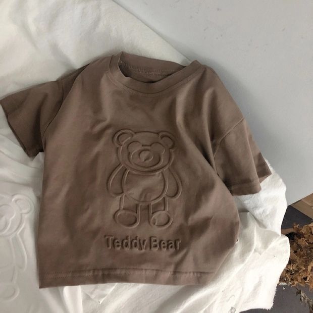 T-shirt Bambino con Design 3D Teddy Bear vari colori