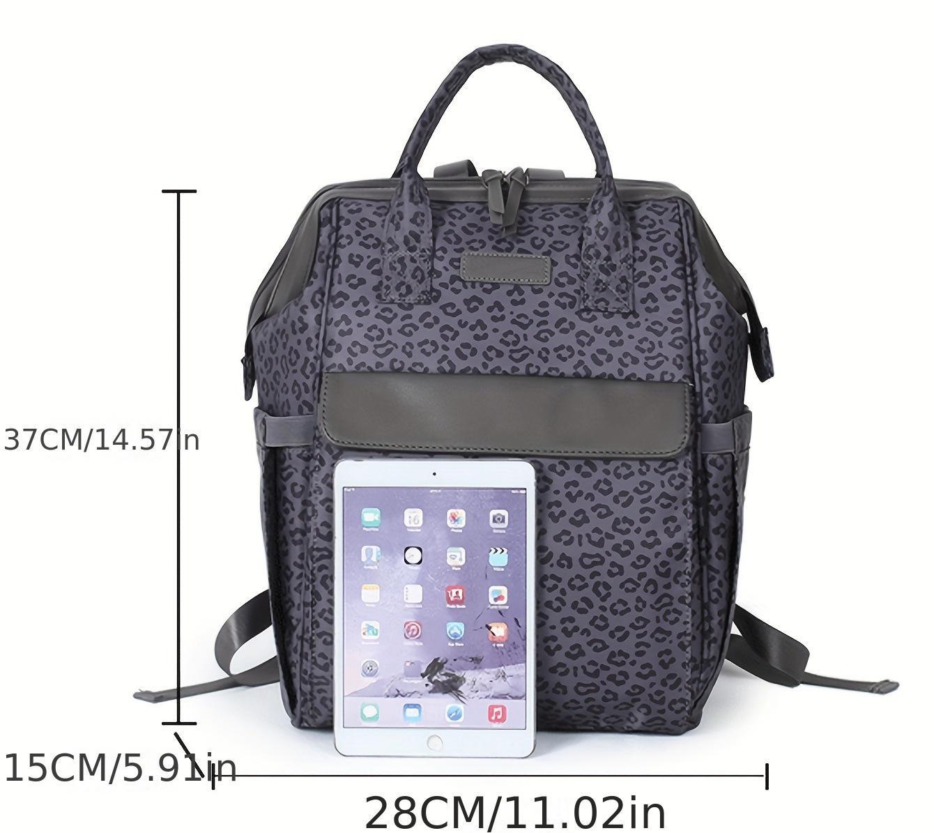 Zaino Fasciatoio Multifunzione Leopardato – Grande Capacità