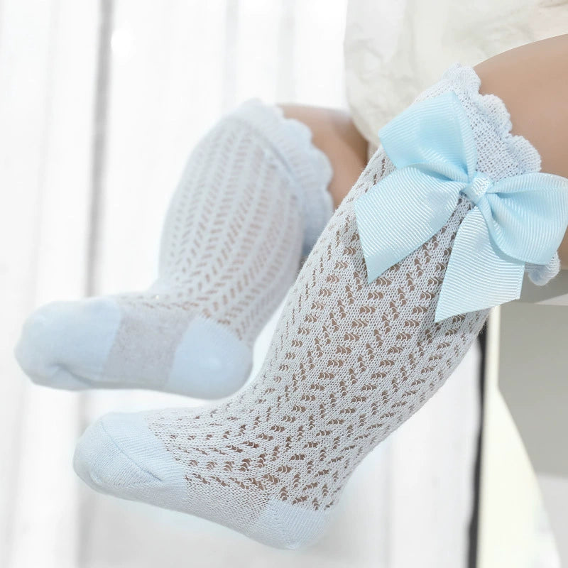 Calzini Parigine Bambina con Fiocco