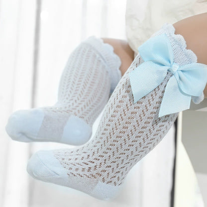 Calzini Parigine Bambina con Fiocco