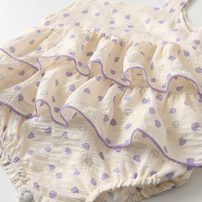 Pagliaccetto con Volant e Cuoricini