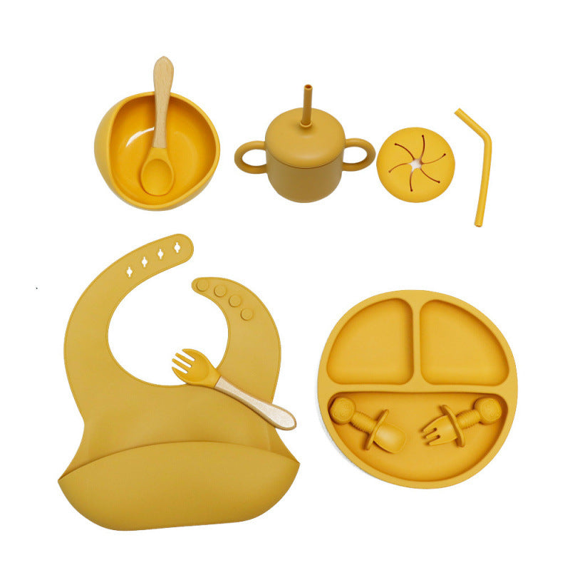 Set Svezzamento Silicone 10  Pezzi – Antiscivolo e Sicuro per Neonati