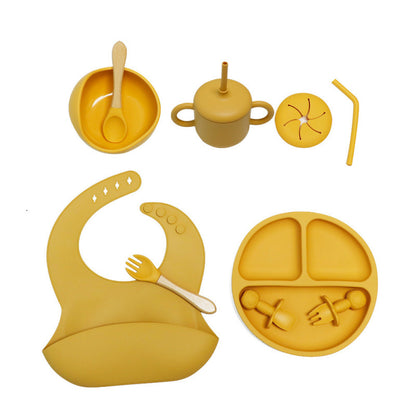 Set Svezzamento Silicone 10  Pezzi – Antiscivolo e Sicuro per Neonati