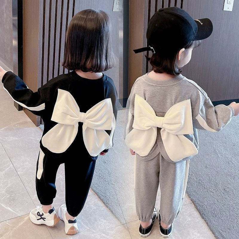 Tuta Bimba Cotone Garzato Maxi fiocco – Autunno