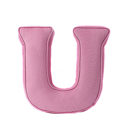 Cuscino lettera in tessuto –  decorativi per cameretta Rosa