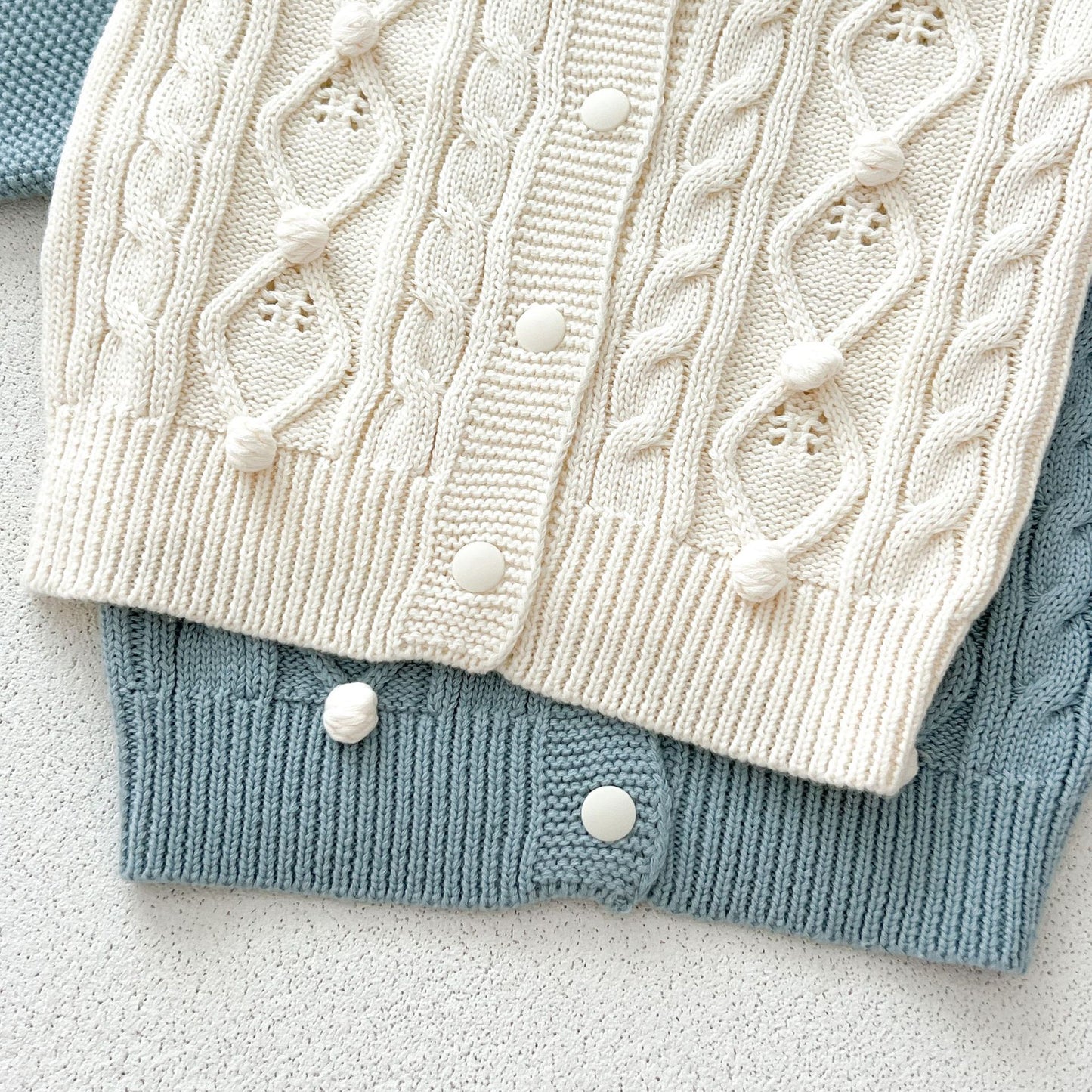 Coordinato Neonato Maglia e Culotte con Cardigan  Modello Classico