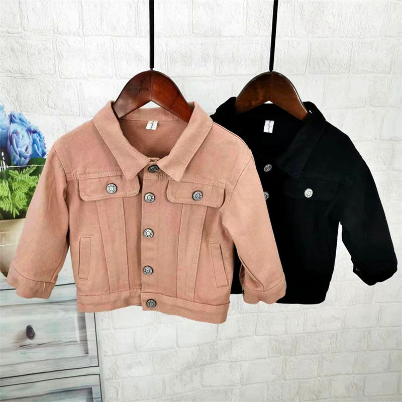 Giacca Bimbo in Cotone Stile Denim – Varianti Colore Primaverili