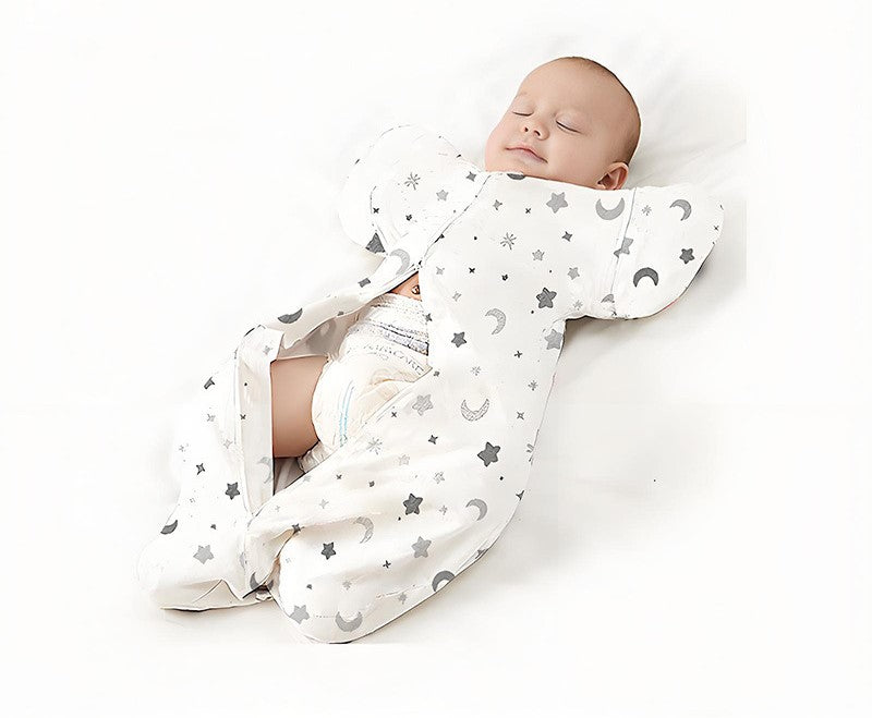 Sacco Nanna Neonato con Zip – Modello Farfalla | Fantasia Marina Coralli e Stelle