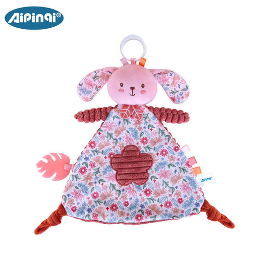 Dou Dou Floreale Rosa in Stoffa – Coniglio ed Elefante con Massaggiagengive