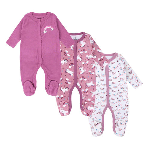 Set 3 Tutine in Cotone Neonata/ Bimba