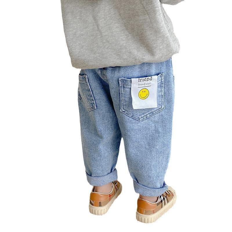 Jeans Casual per Bambini con Design Simpatico