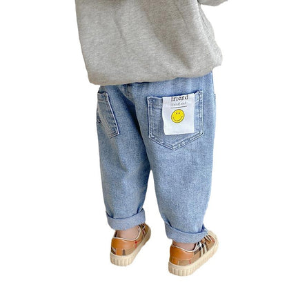 Jeans Casual per Bambini con Design Simpatico