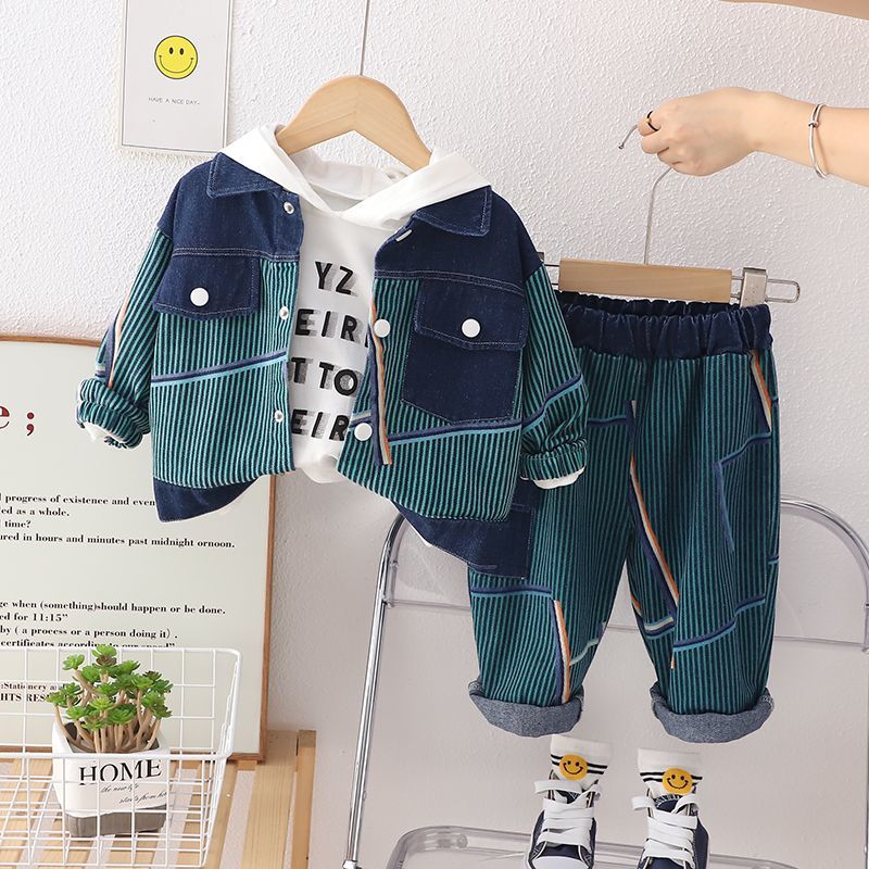 Set 3pz bimbo elegante Felpa, Giacca  e pantalone