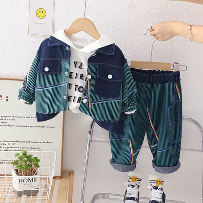 Set 3pz bimbo elegante Felpa, Giacca  e pantalone