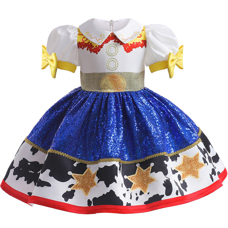 Costume da Cowgirl per Bambine - Stile Jessie toy story