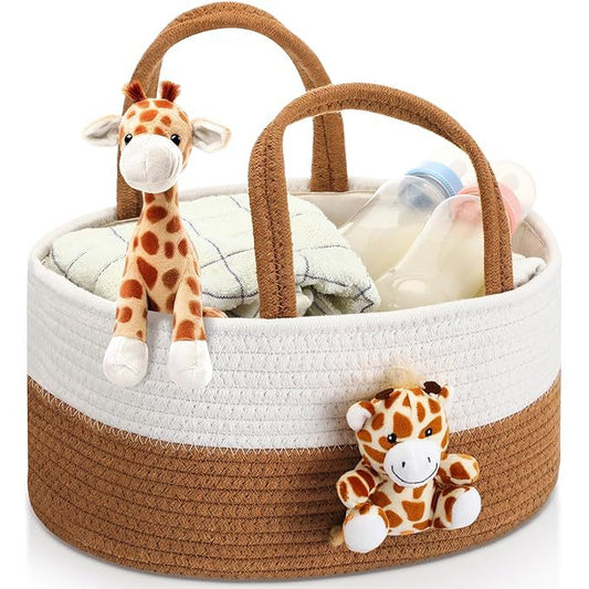 Cestino portaoggetti neonato con peluche