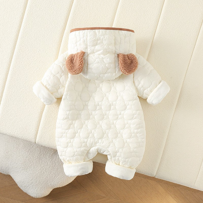 Tutina Invernale Neonato “Teddy Pockets” – Calda, Trapuntata e Morbidissima
