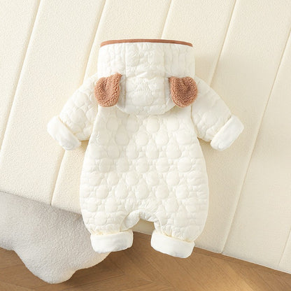 Tutina Invernale Neonato “Teddy Pockets” – Calda, Trapuntata e Morbidissima