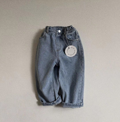 Pantaloni Jeans Bambino con Elastico in Vita – Vari Colori