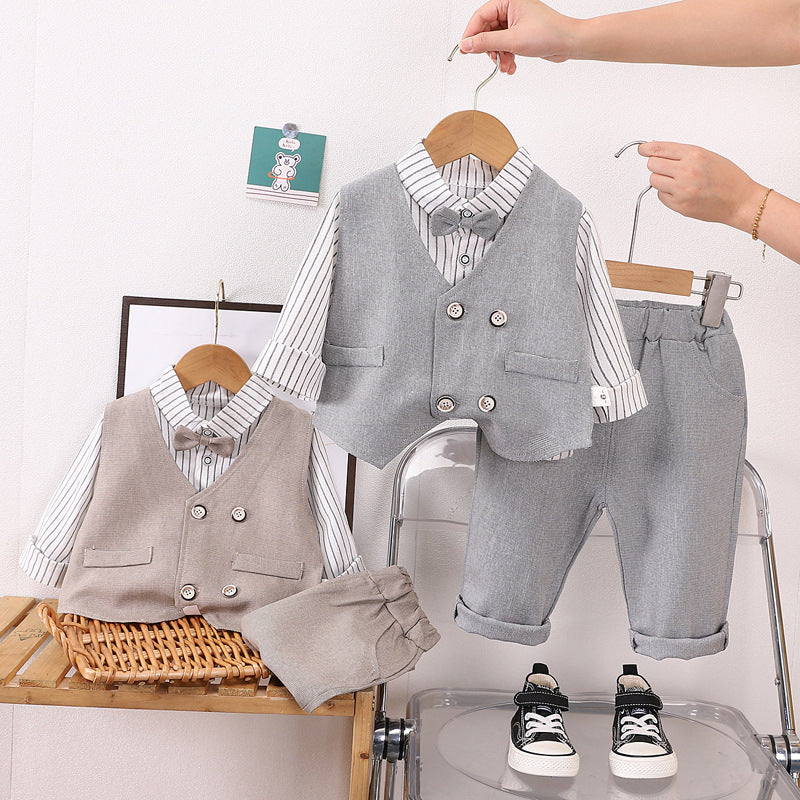 Completo Elegante per Bambini - Camicia, Gilet e Pantaloni