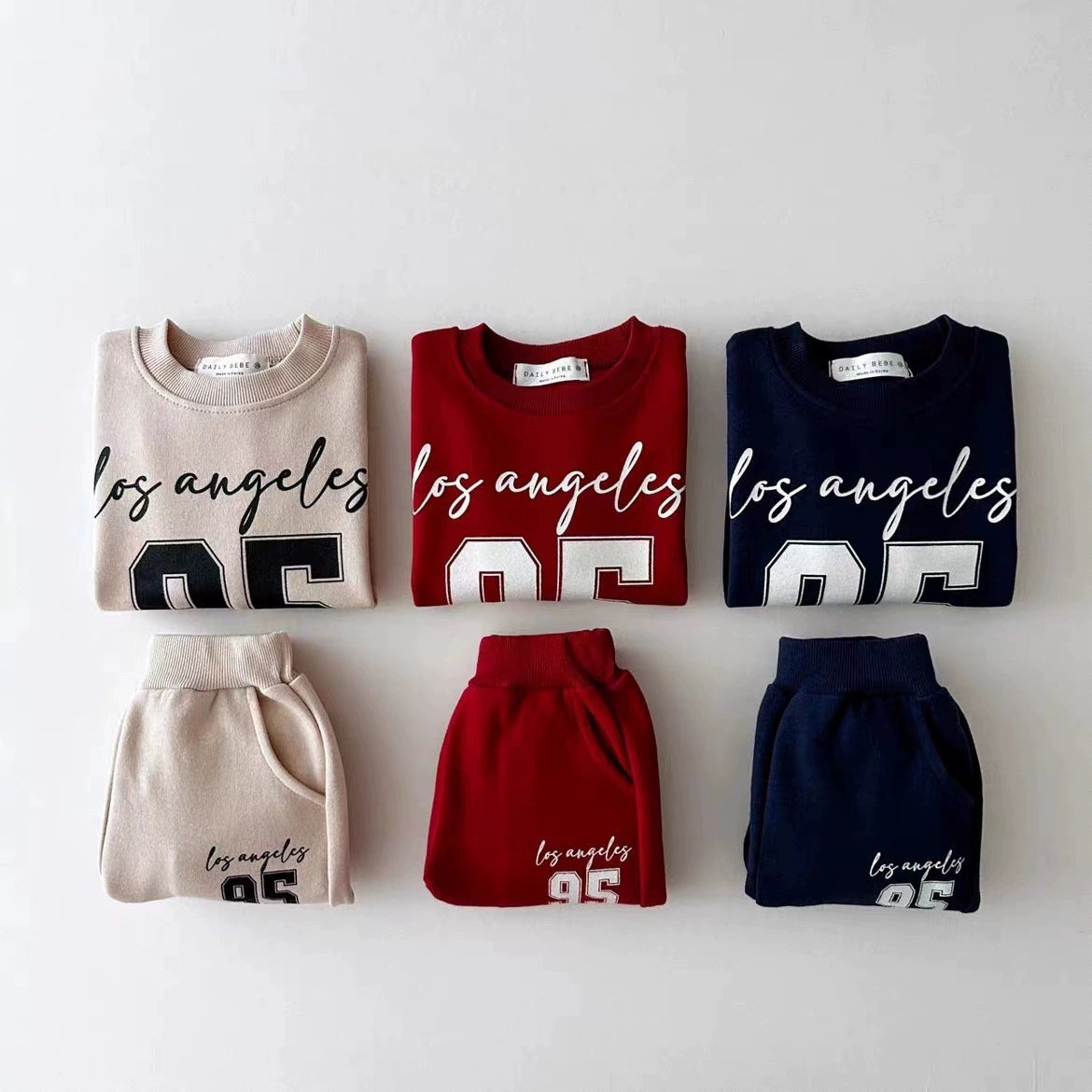 Completo Tuta  Bimbo "Los Angeles 95"   Felpa + Pantalone