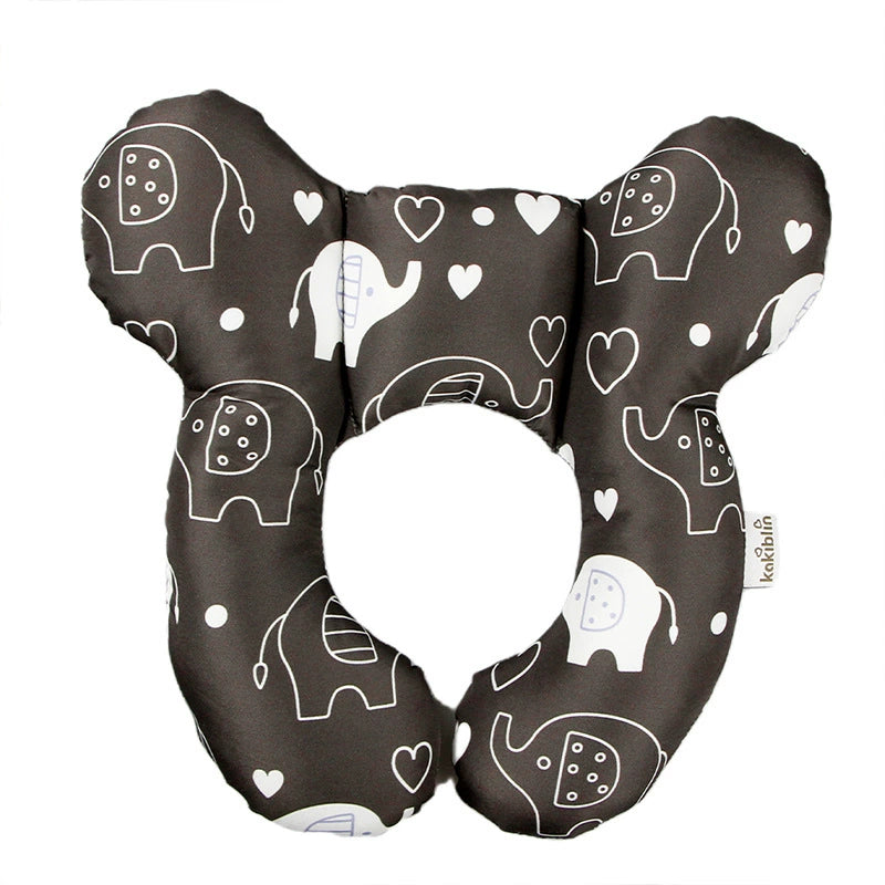 Cuscino Antiplagiocefalia Neonato Fantasia Elefantini– Supporto Ergonomico Testa e Collo
