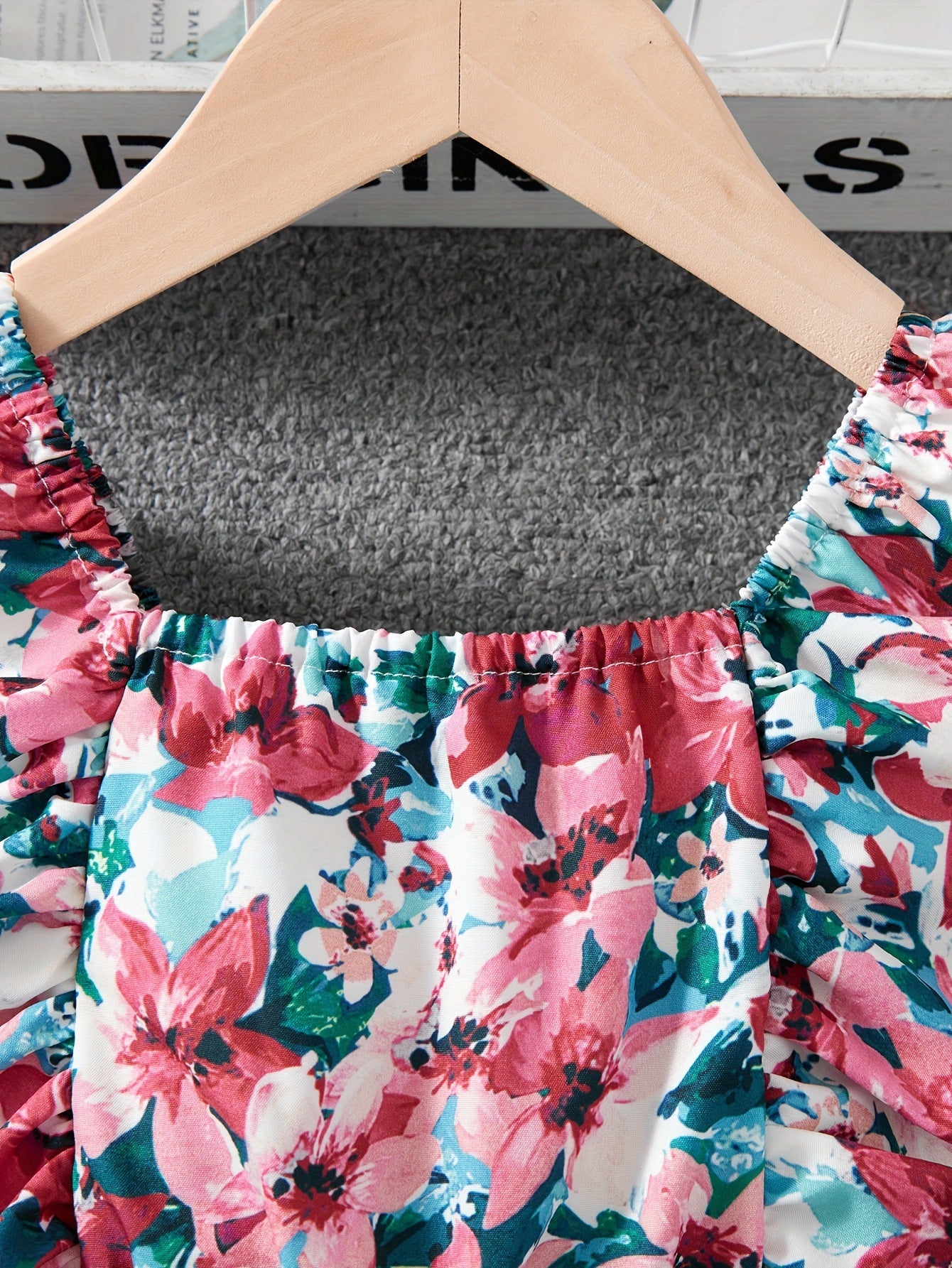 Tuta Estiva Bambina con Stampa Floreale