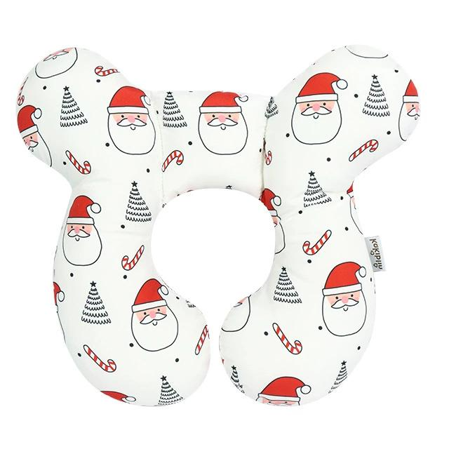 Cuscino Antiplagiocefalia Neonato Fantasia Natalizia – Supporto Ergonomico Testa e Collo
