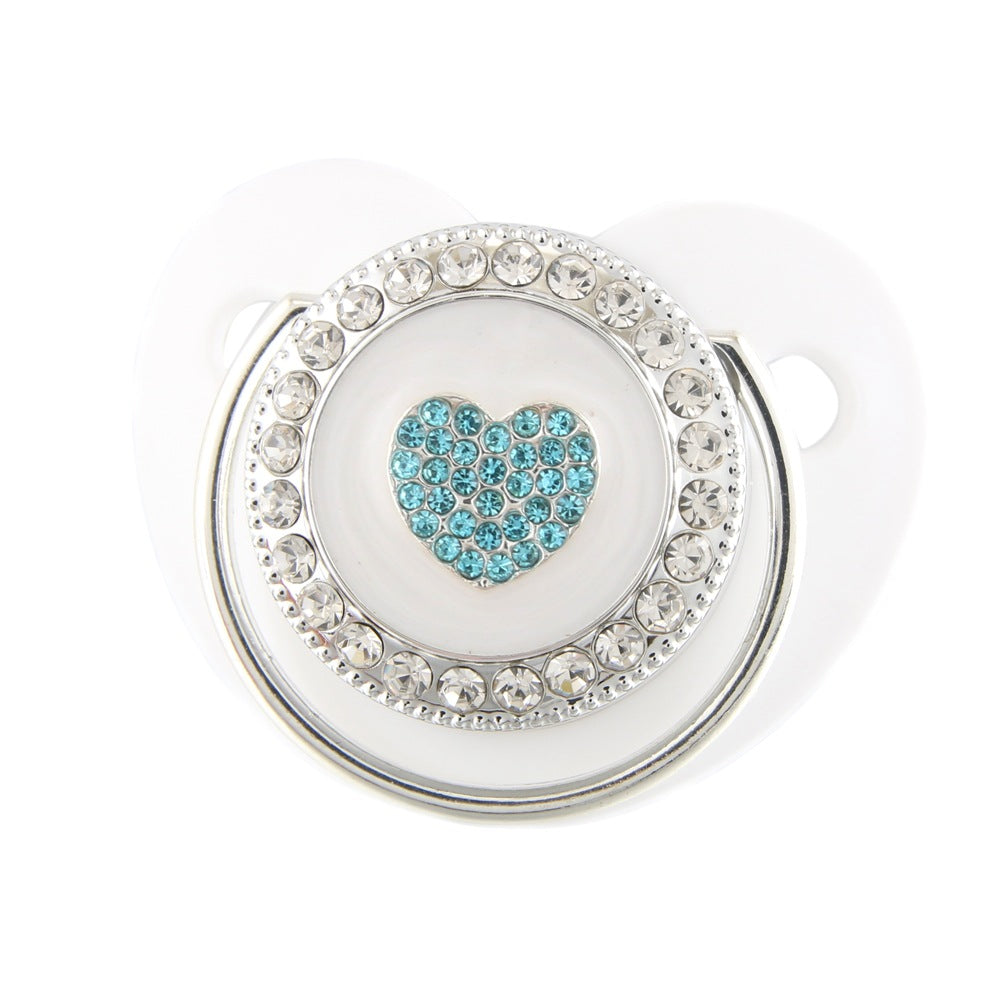 Ciuccio 6-12 mesi Cyore Luxury Azzurro in Cristalli