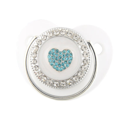 Ciuccio 6-12 mesi Cyore Luxury Azzurro in Cristalli