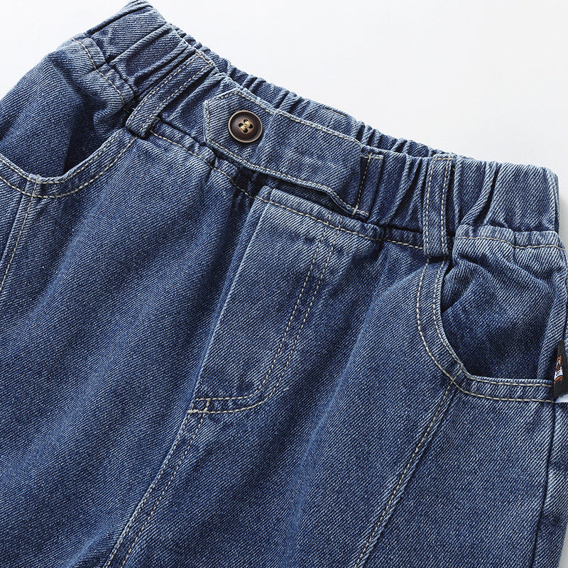 Jeans in Denim Morbido per Bambini