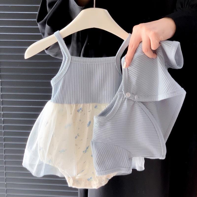 Pagliaccetto  Elegante per Bambina con Gonna in Tulle e Bolerino Azzurro