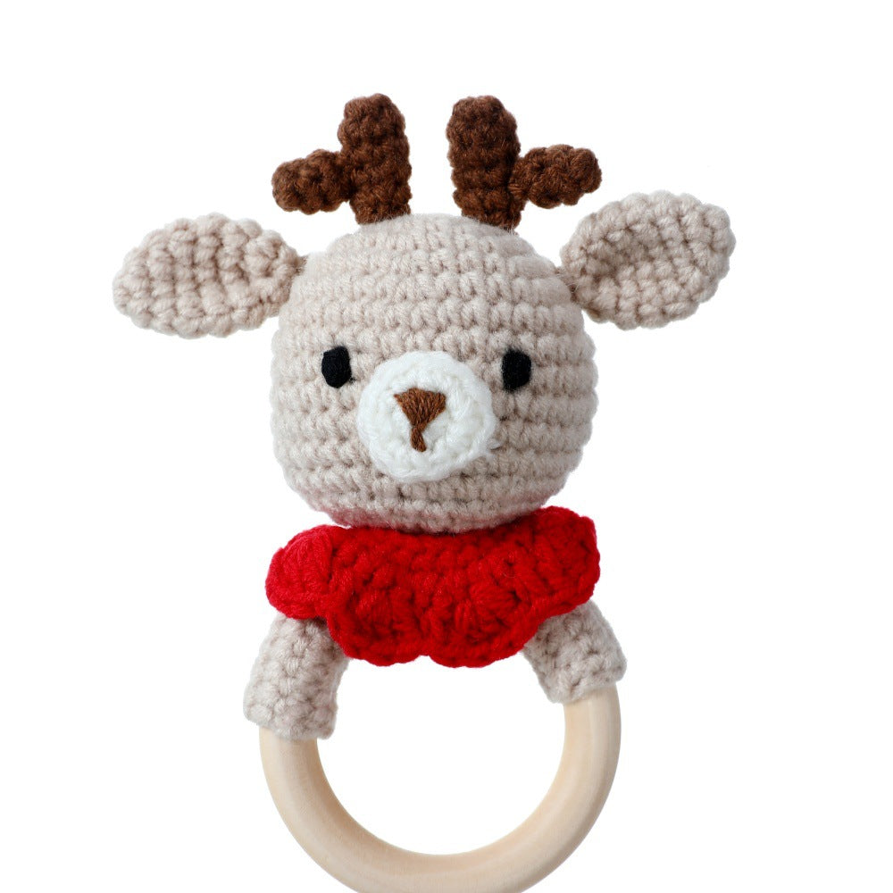 Sonagli natalizi uncinetto in legno – Babbo Natale, Pupazzo di neve e Renna