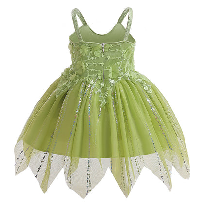 Costume da Trilli Fata Verde per Bambine