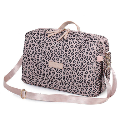 Borsa  Mamma Leopardata – Impermeabile, Grande Capienza con Tracolla e Attacchi Passeggino