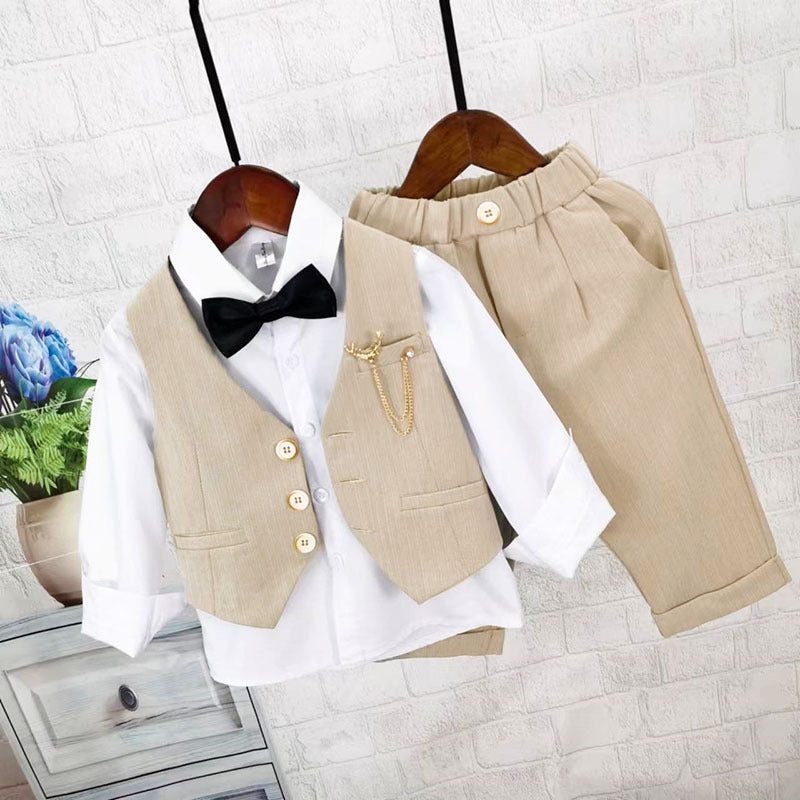 Completo elegante bambino 2 pezzi con papillon – Cerimonia e Occasioni Speciali