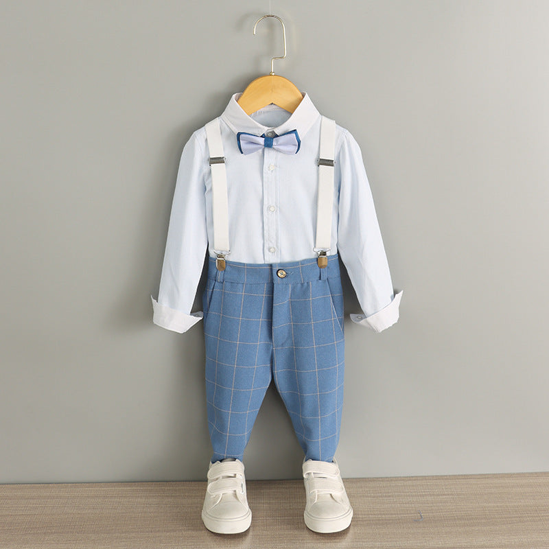 Completo elegante Estivo bambino azzurro - outfit cerimonia