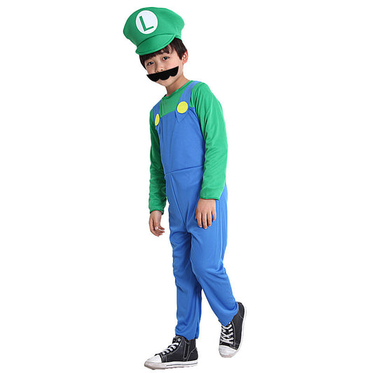 Costume Avventura Verde - Compagno Iconico per Bambini Super Luigi