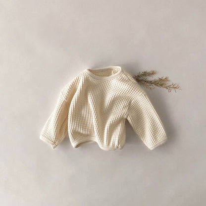 Maglia Neonato/ a a Nido d’Ape – Maniche Lunghe