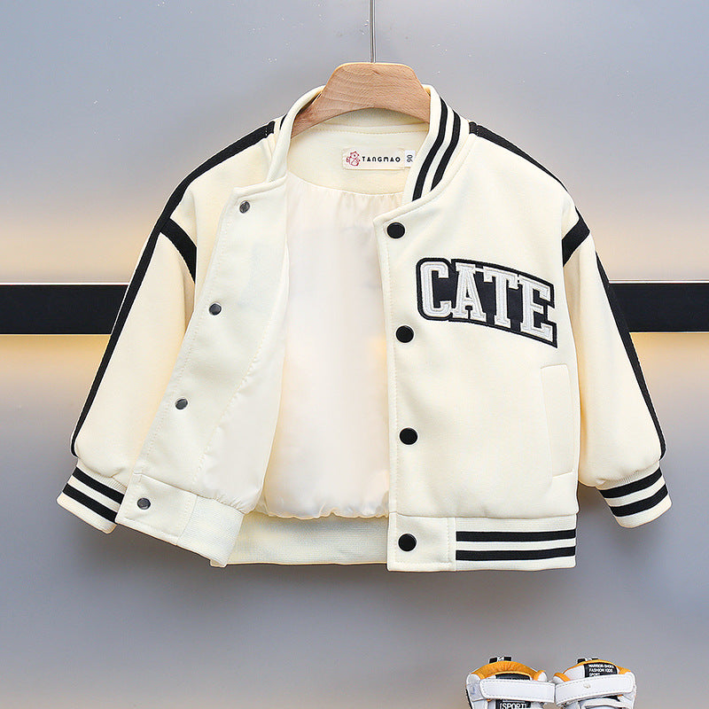 Giacca College Bambino – Bomber Varsity con Ricamo “CATE”