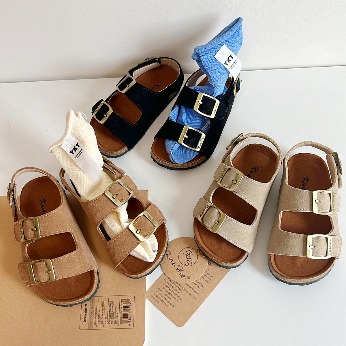 Sandali Maschietto con Suola Rigida