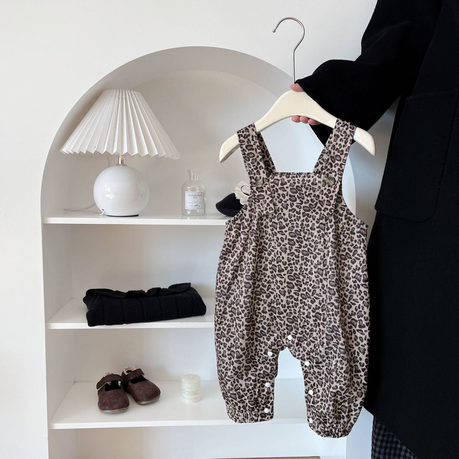 Salopette Neonata/ Bimba con Stampa Animalier