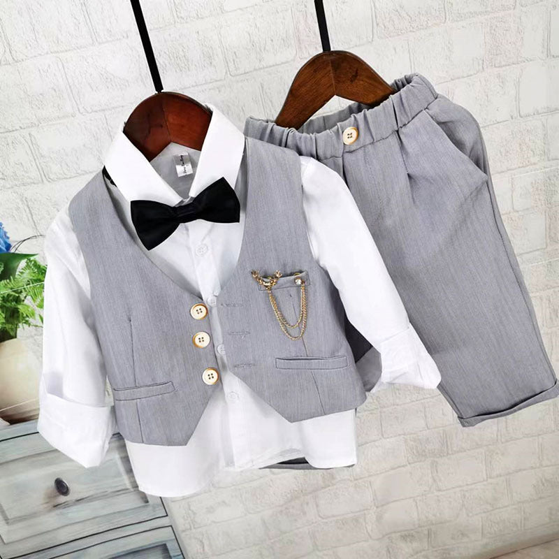 Completo elegante bambino 2 pezzi con papillon – Cerimonia e Occasioni Speciali