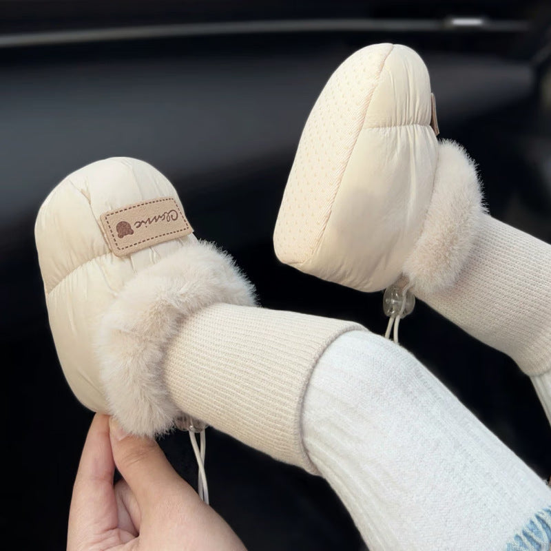 Scarpette Neutre imbottite antiscivolo per neonato – Caldi e morbidissimi con pelliccia interna