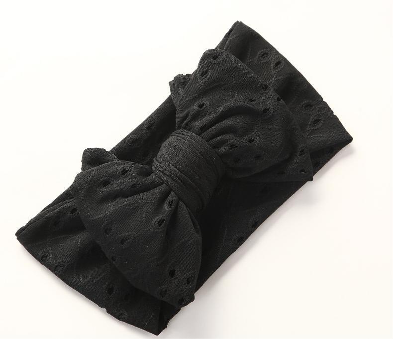 Fascia Neonato con Maxi Fiocco Ricamato – Morbido Cotone Elasticizzato 🎀