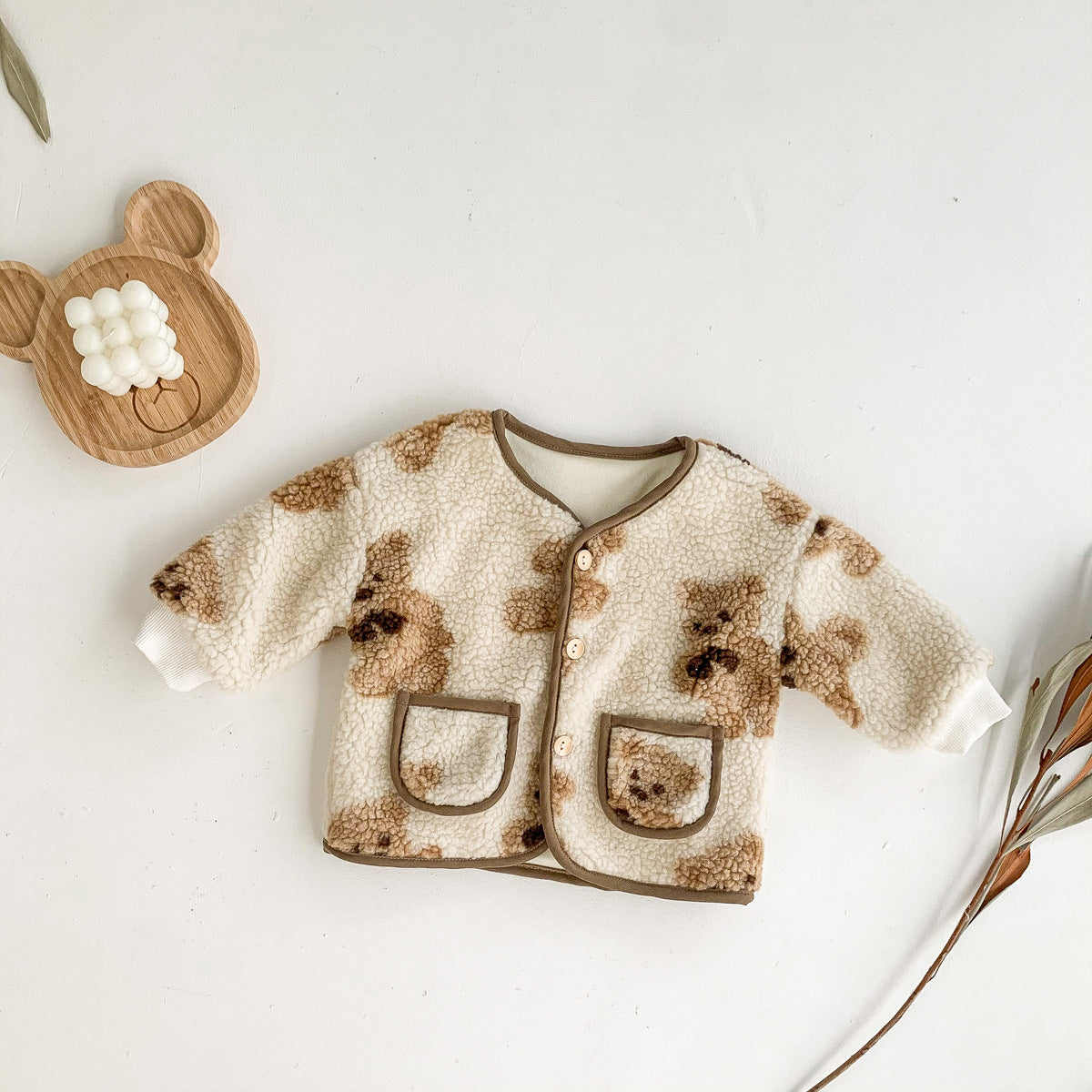 Giacchino Teddy in Pile Orsetto – Neonato/Bambino