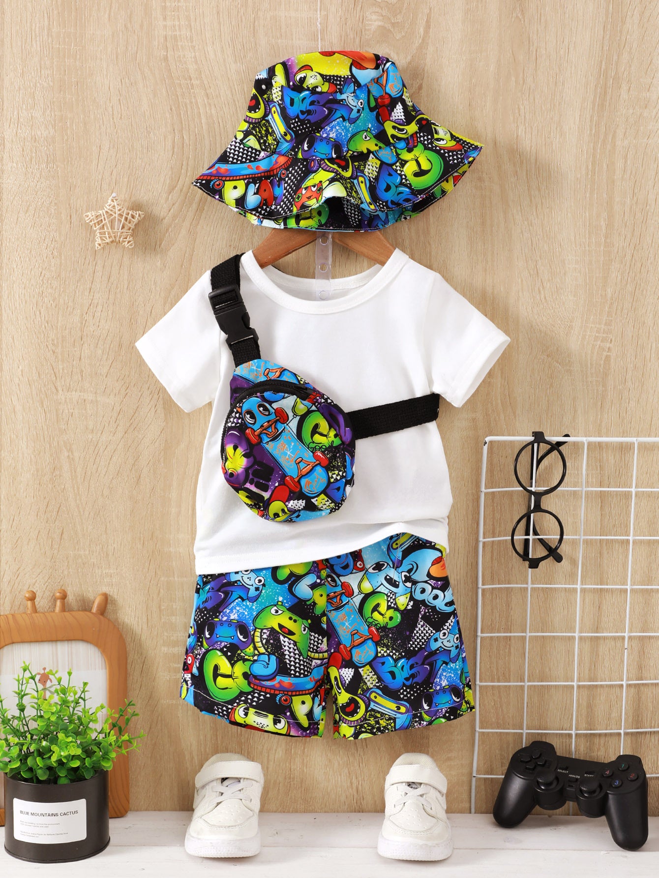 Set Estivo Bambino Street Style   4 Pezzi