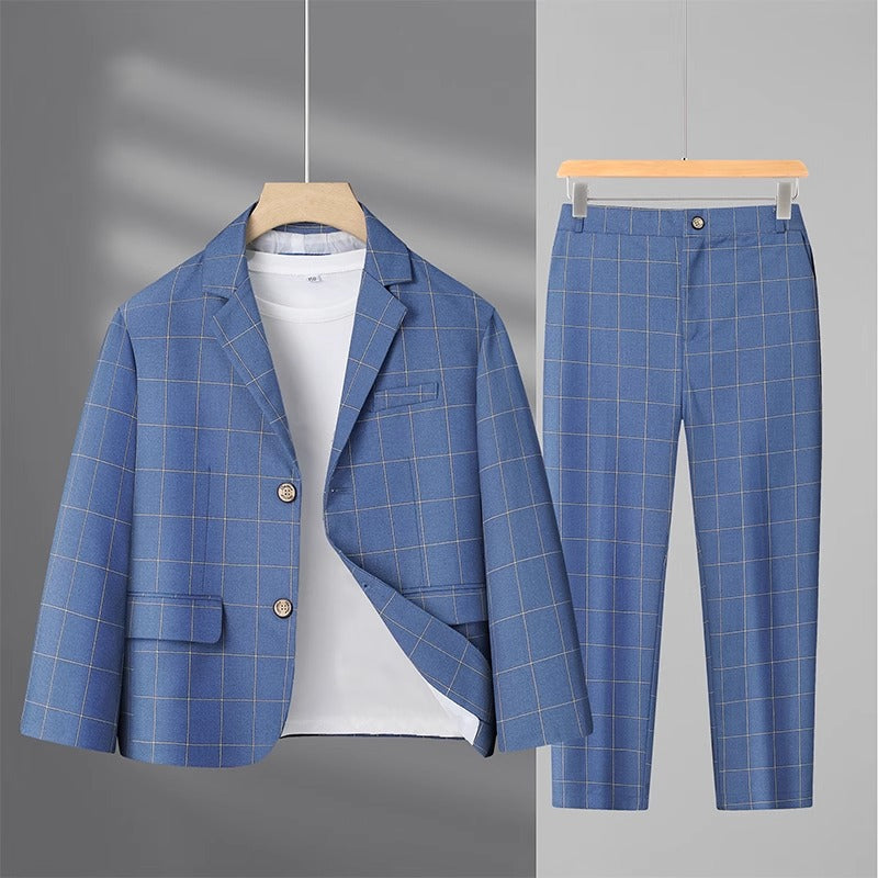 Completo Elegante Bambino 3 Pezzi  Giacca, Pantalone e T-shirt basic