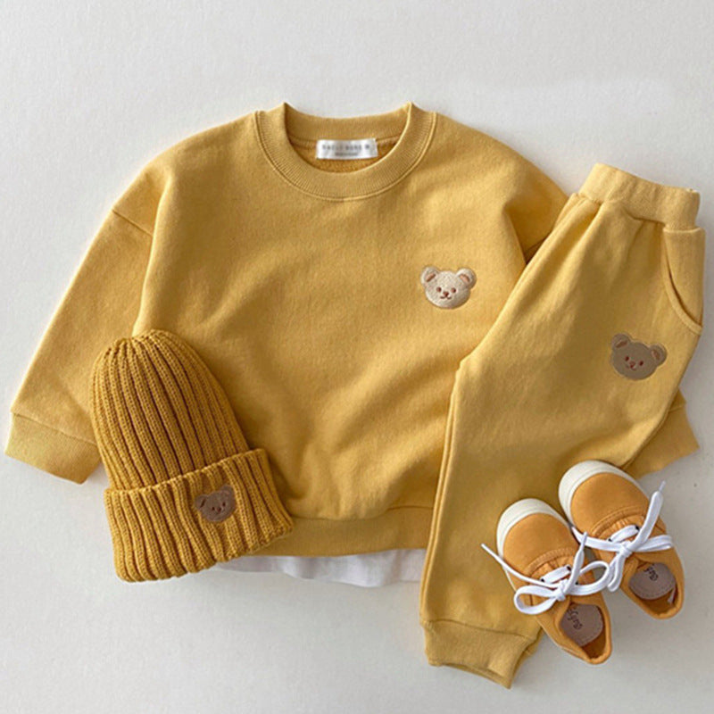 Completo Bimba/Bimbo “Teddy Mood” in Cotone 95% – Morbido e Caldo