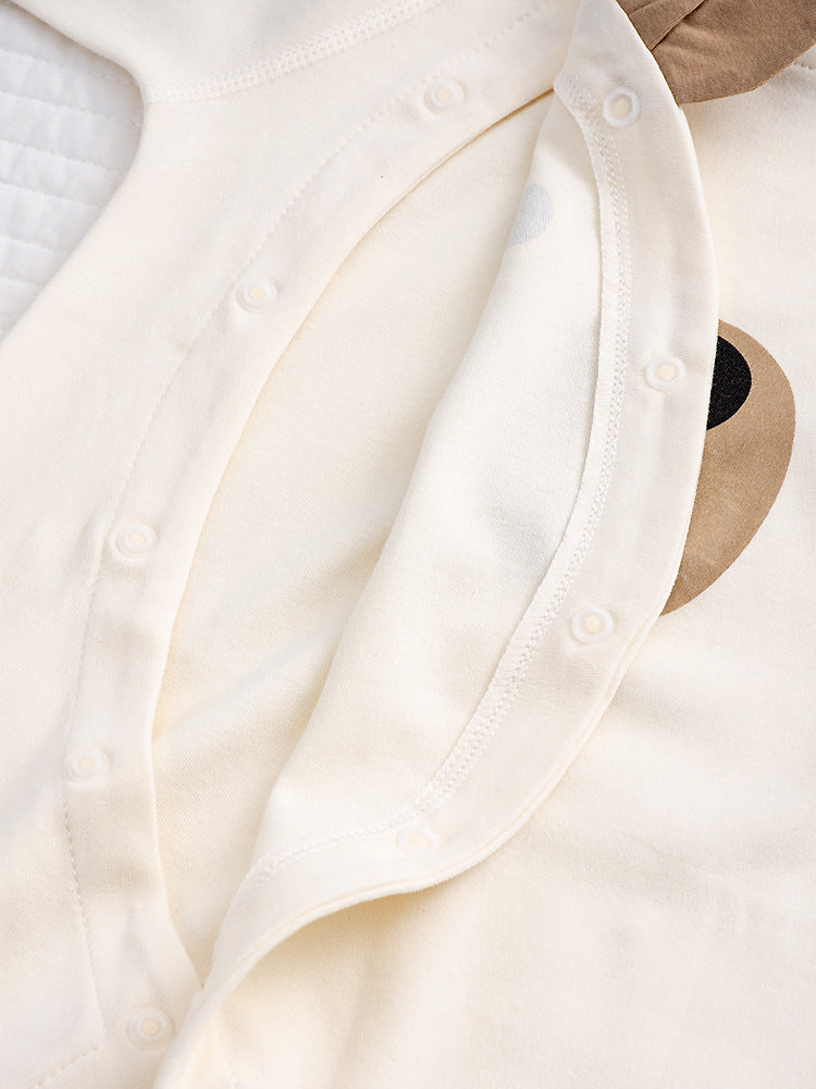 Tutina Neutra Neonato/a Bimba/Bimbo Orsetto in Cotone